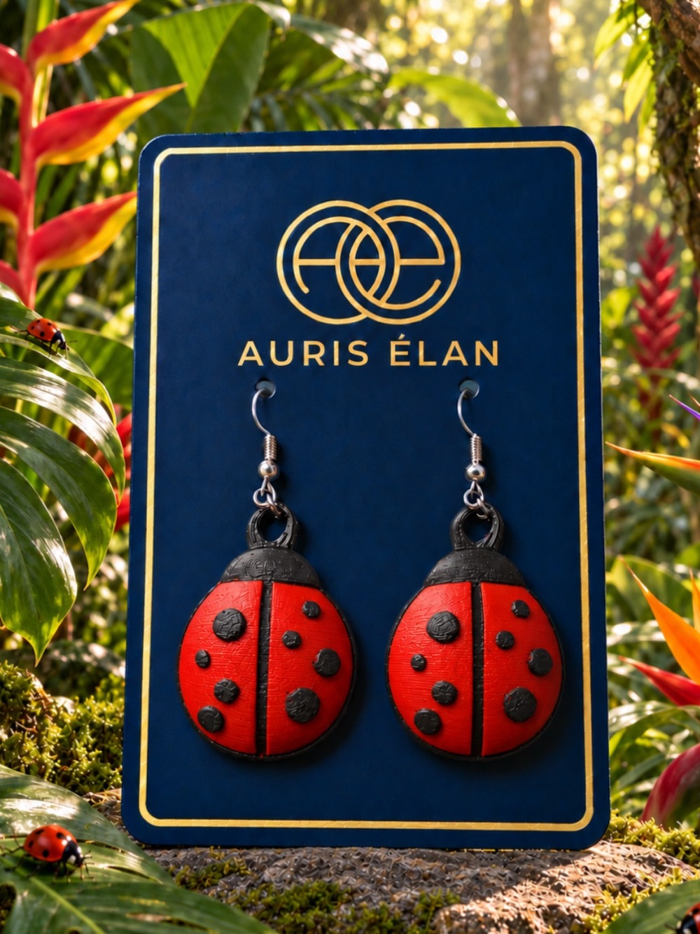 Red Ladybug Earrings